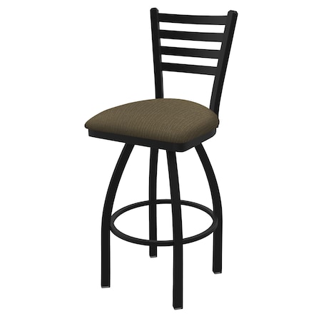 Holland Bar Stool Co 25" Swivel Counter Stool, Black Wrinkle, Graph Cork Seat 41025BW017